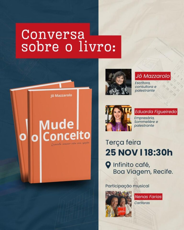 Jô Mazzarolo promove novo lançamento de “Mude o Conceito – Quando inovar não era opção” com participação especial de Eduarda Figueiredo