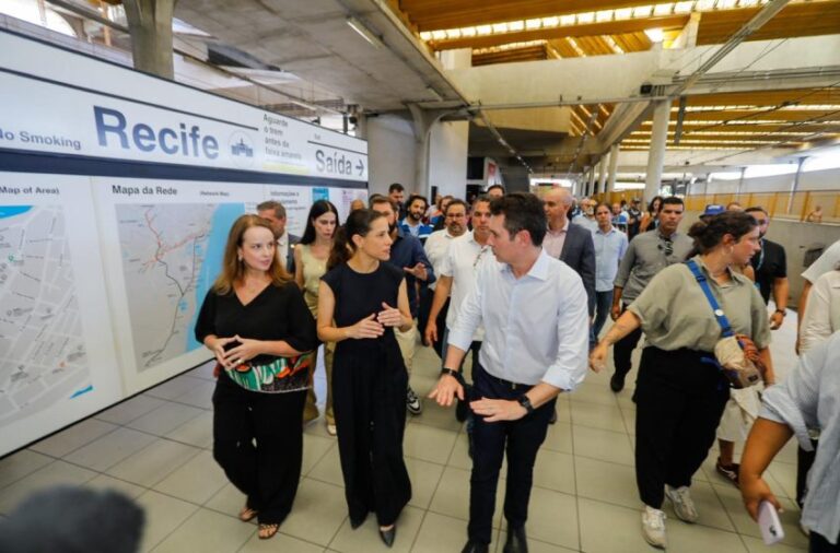 Raquel Lyra e Jader Filho visitam Metrô do Recife e garantem investimento imediato de R$ 500 milhões