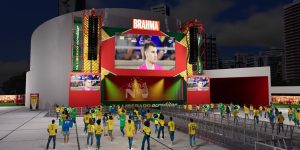 Arena Nº1 reúne Rogerinho e Raphaela Santos no Recife para estreia do Brasil na Copa do Mundo