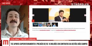 Auditoria do TCE aponta possíveis irregularidades e prejuízo de mais de R$ 16 milhões em contratos da gestão João Campos no Recife